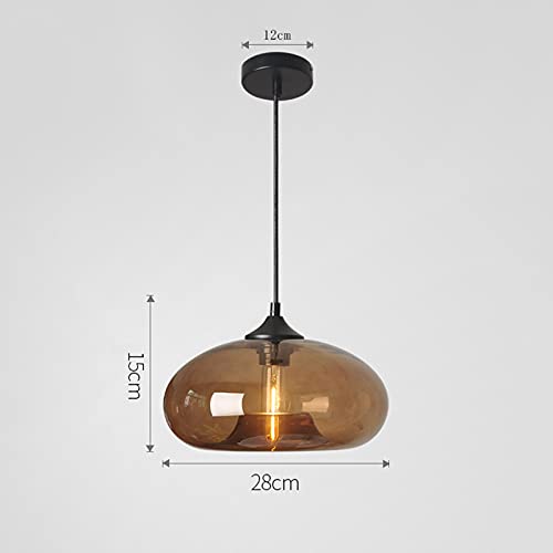 Industrial Pendant Light Shade of Onion Vintage Chandelier E26 Pendant Lighting for Kitchen Island Colorful Glass Cage