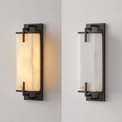 Modern Marble Wall Sconce Natural Alabaster Sconce