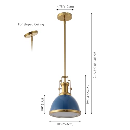 Homer Industrial Dome Pendant 10"