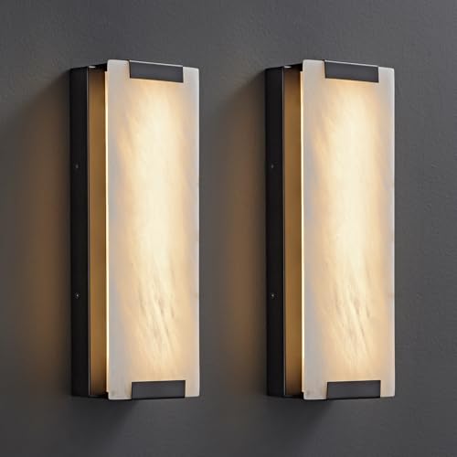14.2" Alabaster Wall Sconce