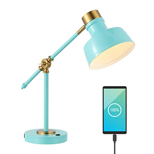 Allegra Metal Task Desk Lamp USB Port 18.5"