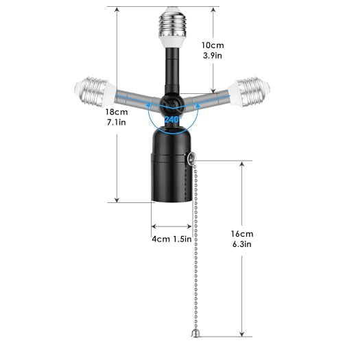 2 Pack Light Socket Extender (2 Count)