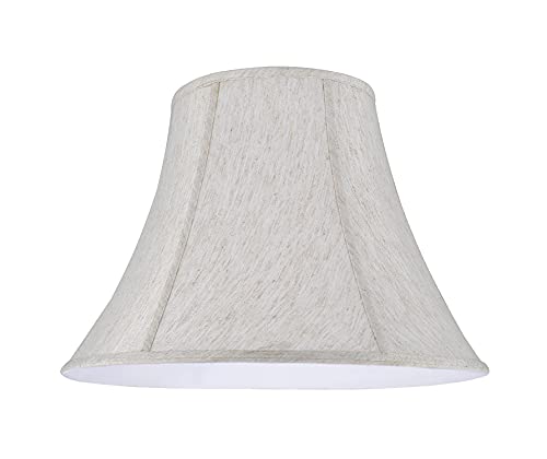 30026A Transitional Bell Shape Spider Construction Lamp Shade in Flaxen