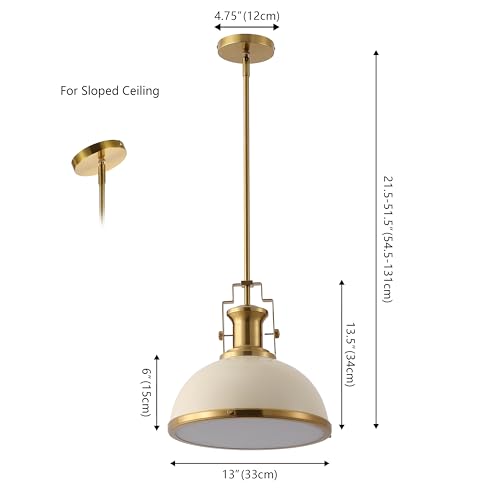 Homer Industrial Dome Pendant 13"