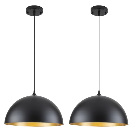 Black Large Pendant Light 2 Packs