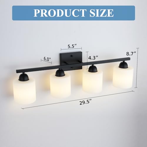 Milk Glass Vanity Lights for Bathroom
