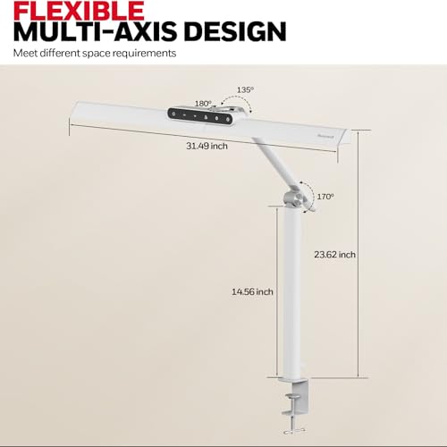 HJ1 Sunturalux LED Clamp Desk Lamp 1200LM for Computer