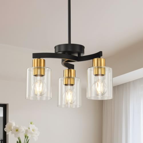 Black Brass Dining Room Chandelier
