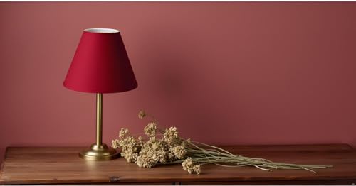 32632A Transitional Empire Shape Spider Construction Lamp Shade in Blood Red
