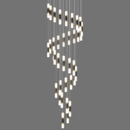 36 Light Modern Chandeliers for Entryway Ceiling Pendant Light Dimmable LED 216W Staircase Large Chandelier Lobby Living Room Foyer High Ceiling Chandelier