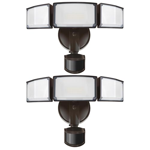 2 Pack 72W 7500LM LED Security Lights Motion Sensor Light Outdoor