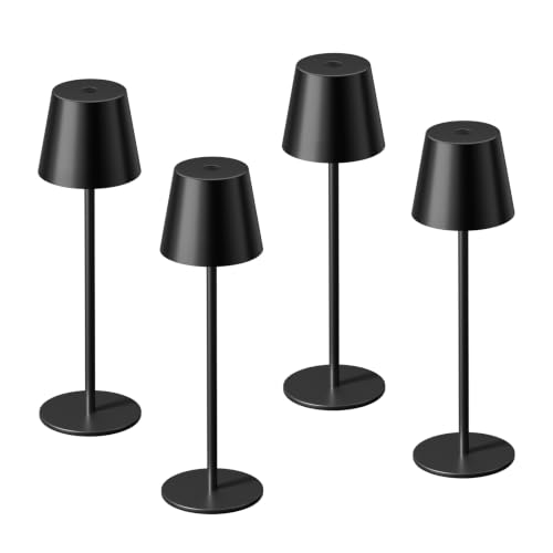 Black Cordless Table Lamp Rechargeable