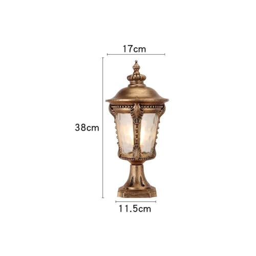 Traditional Outdoor Retro Pillar Light Classical Courtyard Column Lights Villas Door Aisle Garden Post Lamp Terrace Landscape Decorative Lighting Streetlights