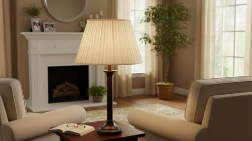 33202 Box Pleated Large Empire Spider Construction Lamp Shade