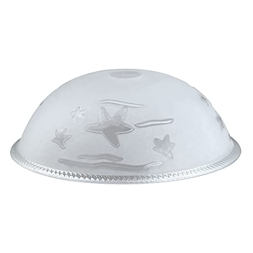 23150 11A Replacement Clear & Sandblasted 2 Tone Glass for Torchiere Lamp
