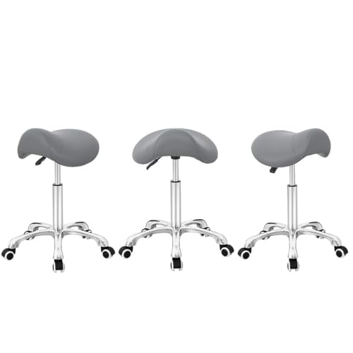 Saddle Stool Rolling Chair for Office Massage Salon Kitchen Spa Drafting