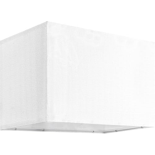 White Rectangle Lamp Shades Set of 2 Medium (2 Count)