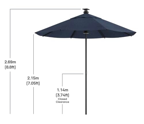 Height 2 Series Motorized Patio Umbrella