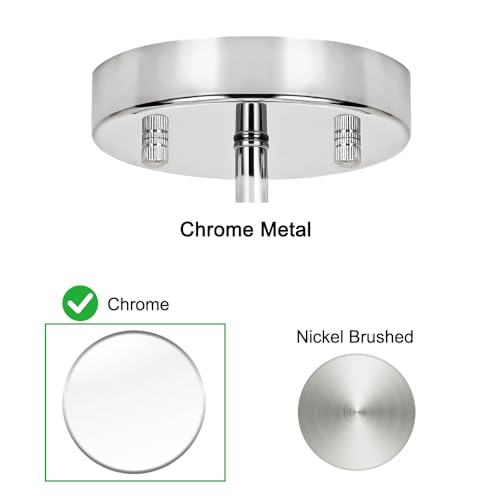 Chrome Crystal Ceiling Light Fixture