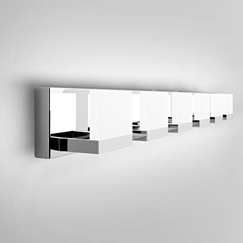 Modern 6 Lights LED Vanity Light for Bathroom Up and Down Chrome Bathroom Wall Light Fixtures Over Mirror