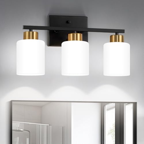 Black and Gold Bathroom Light Fixtures Vanity Lights Over Mirror