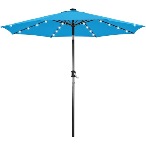10FT Solar Patio Umbrella w