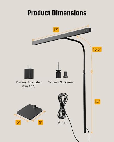 LED Desk Lamp for Home Office