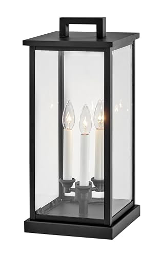Weymouth Medium 12V Outdoor Pier Mount Rectangle Lantern