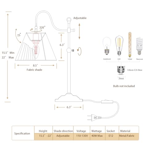 Farmhouse Desk Lamps