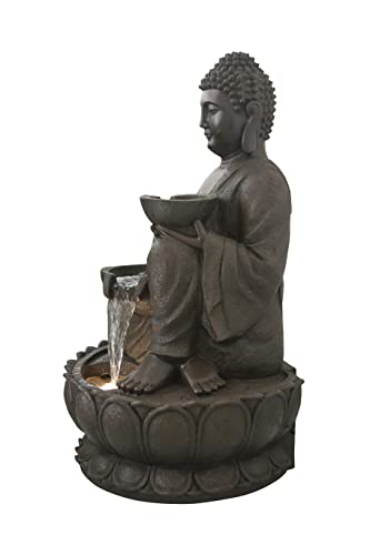 Large Buddha Fountain with Warm White LED