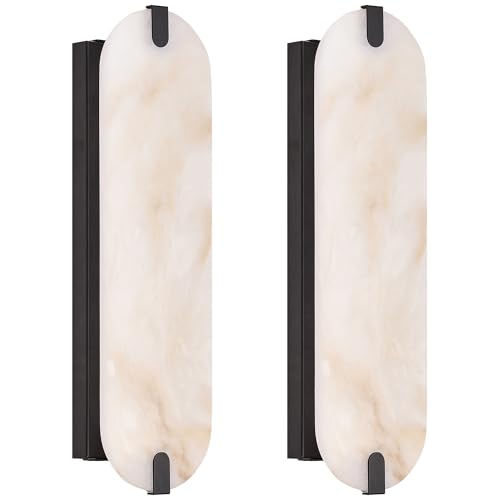 19in Alabaster Wall Sconces