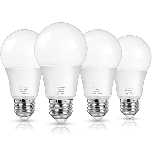 A19 LED Light Bulbs (4 Count)