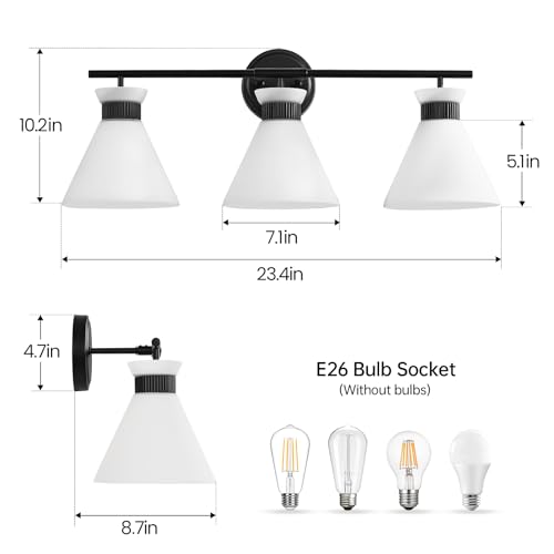 Black Bathroom Vanity Light Fixtures