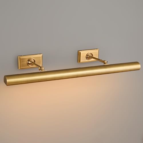 30 inch Picture Lights for Wall Hardwired Brass Picture Light