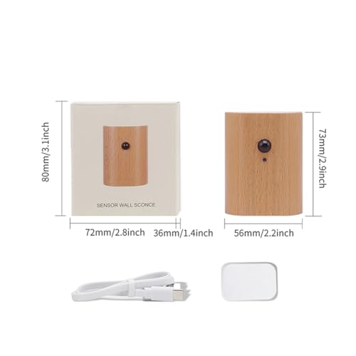 1 Pack Wood Step Light with Motion Sensor