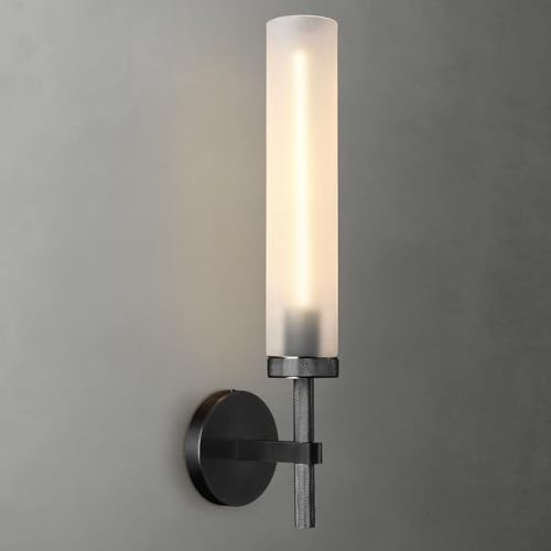 Bblack Knurled Wall Sconce 20"
