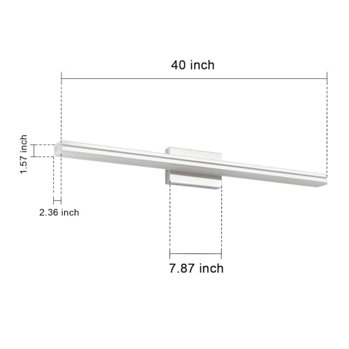 40 Inch LED Modern Bathroom Vanity Light Bar