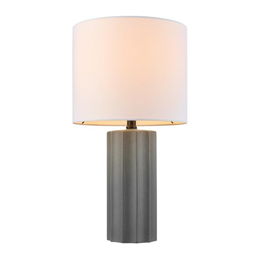 61000061 20" Ribbed Ceramic Table Lamp