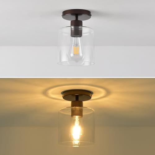 Oil Rubbed Bronze Semi Flush Mount Ceiling Light
