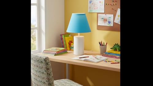 58915 Transitional Hardback Empire Shape UNO Construction Lamp Shade in Azure