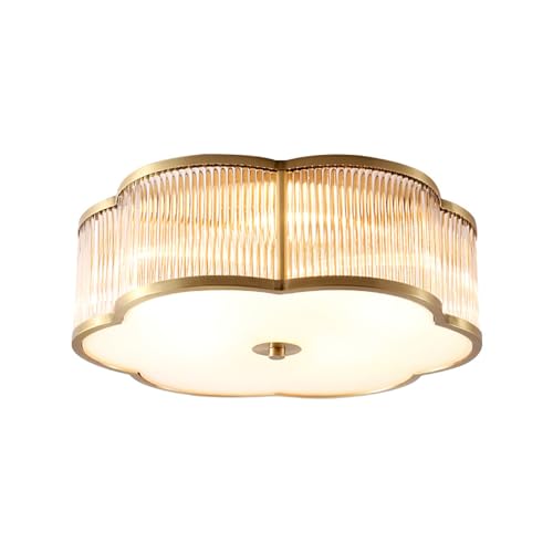 20 in Vintage Style Brass Ceiling Light for Dining Room Living Room