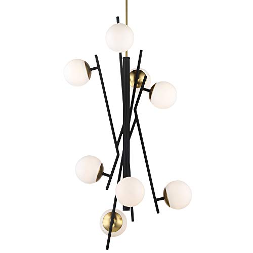 P359-618-L Alluria Pendant, 8-Light LED 48 Total Watts, Weathered Black