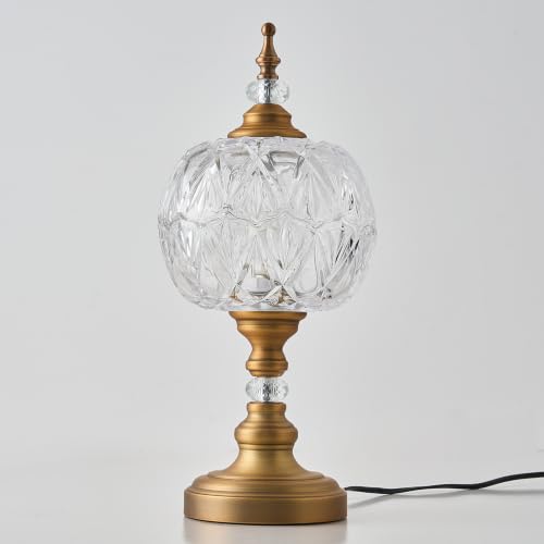 Vintage Table Lamp 8.3" Desk Lamp Table Light with Plug Switch