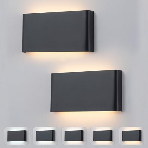 11" Black LED Wall Sconces 2 Pack (2 Count)