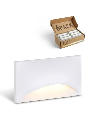 6 Pack 5CCT 120V LED Step Lights (6 Count)