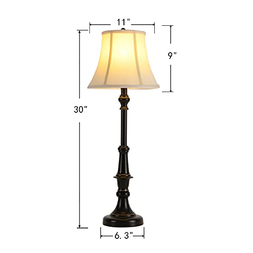 2 Pack Vintage Style Buffet Table Lamp (2 Count)
