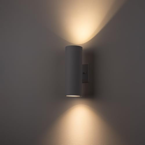 12" Modern Outdoor Porch Light in 2 Lights (2 Count)