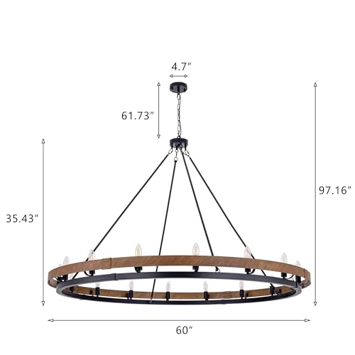 Extra Large Rustic Chandelier