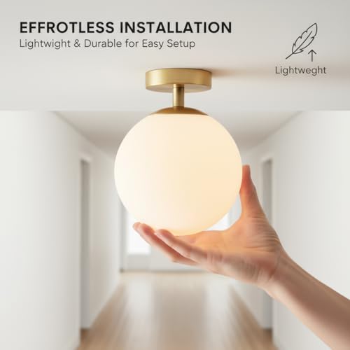 Gold Globe Pendant Light