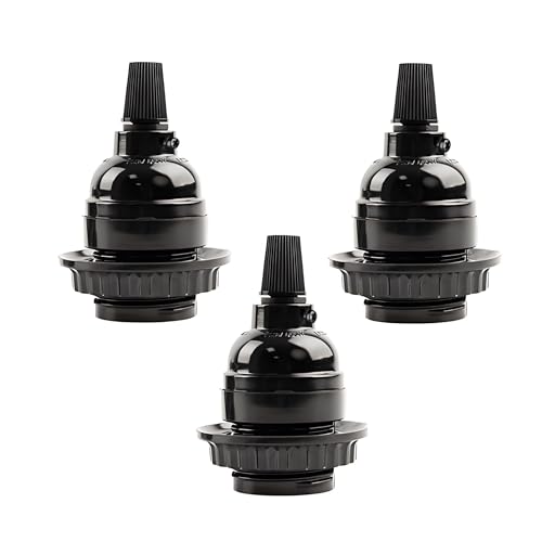 Keyless Medium Base Vintage Socket (3 Count)